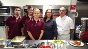 Christine Smith with members of the Rowville Community Kitchen